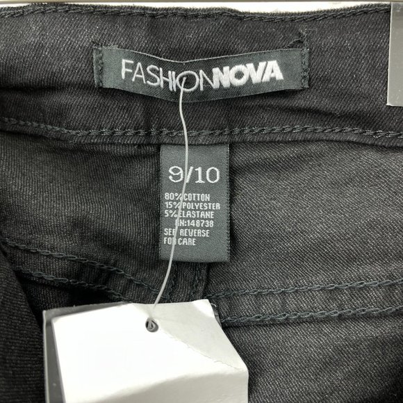 Fashion Nova Black Skinny Jeans Size 9 NWT - Picture 3 of 4